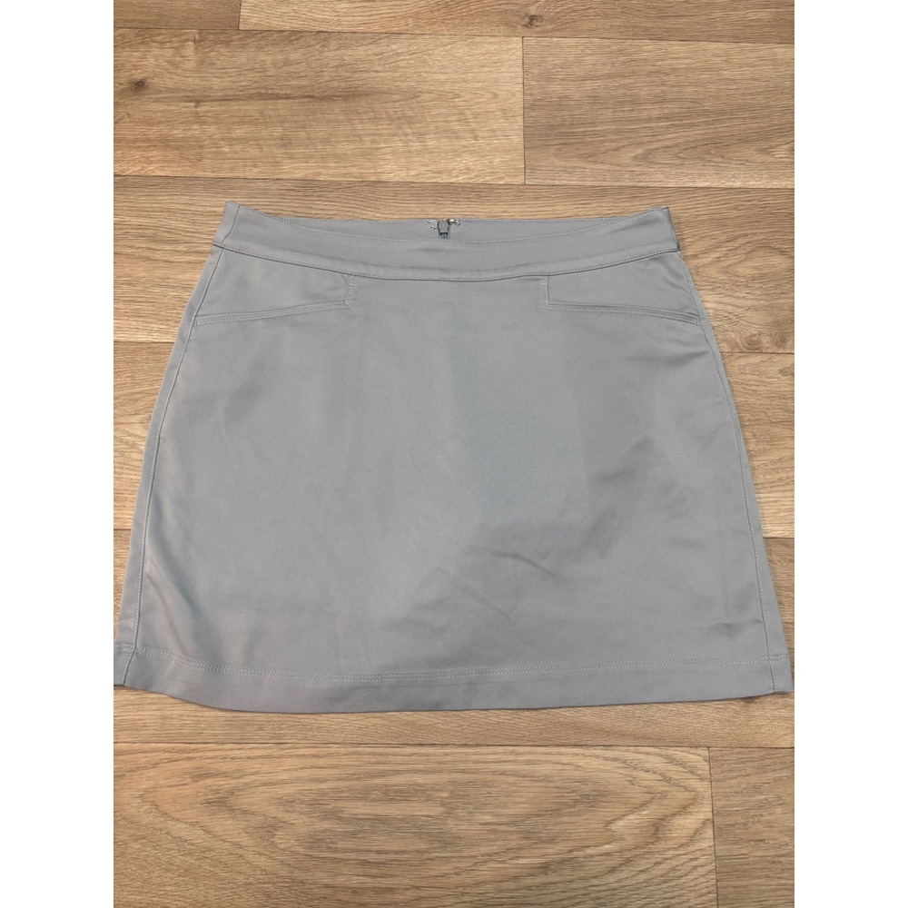 PGA Tour Womens Golf Skort Size 8 Gray Stretch Active Skirt with Built-in Shorts